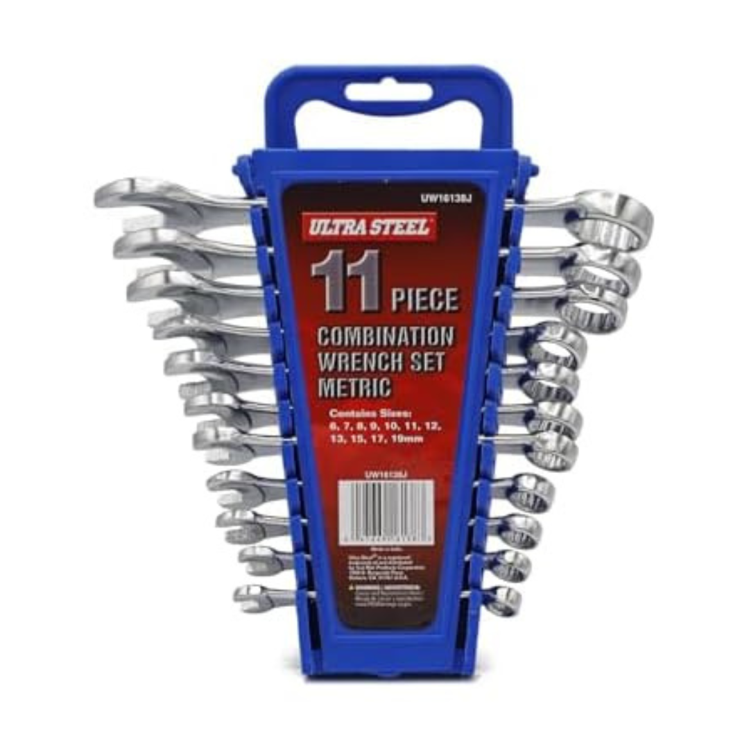 11-Piece Ultra Steel Dual End Combination Wrench Set