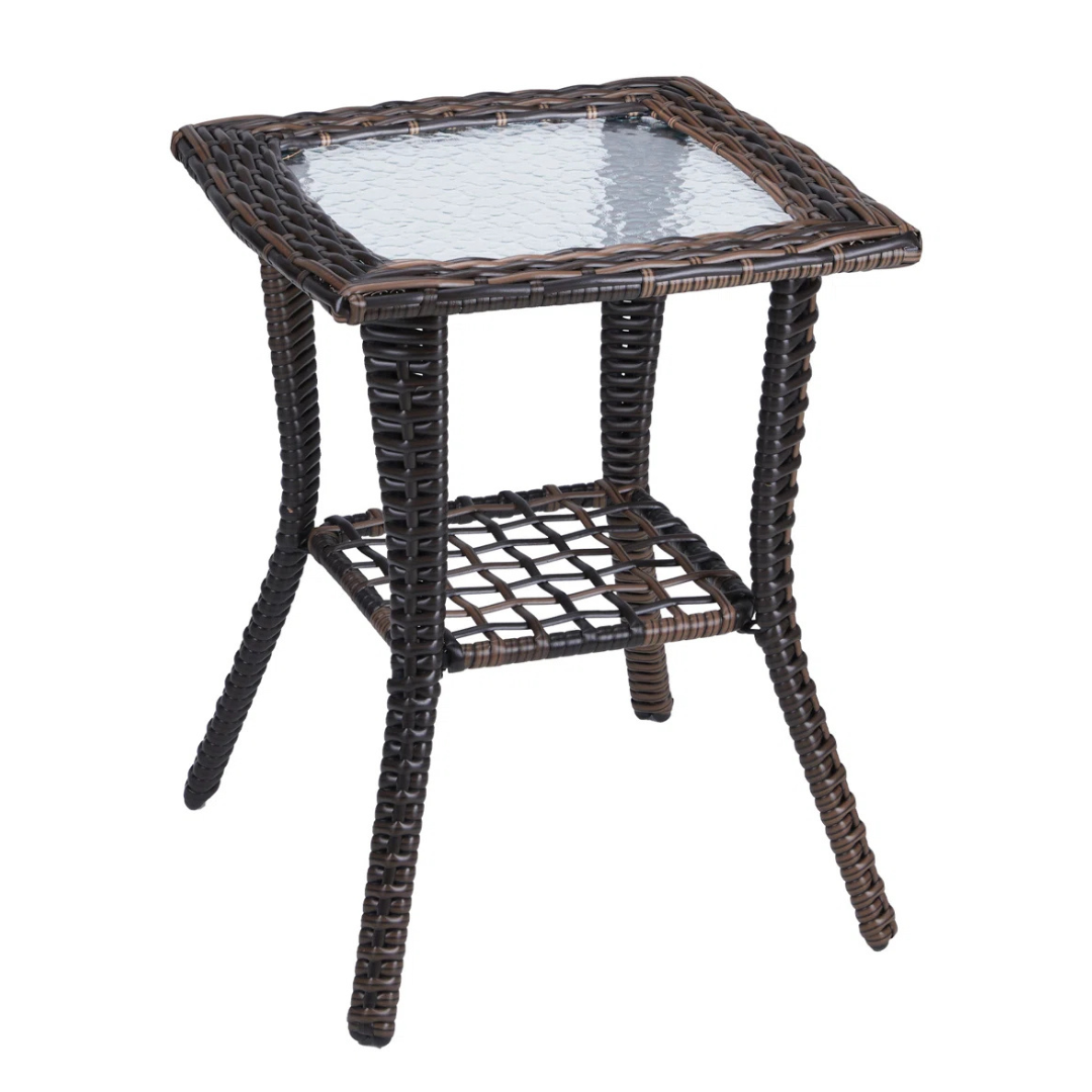 Lark Manor Avanthi Square Metal Outdoor Side Table