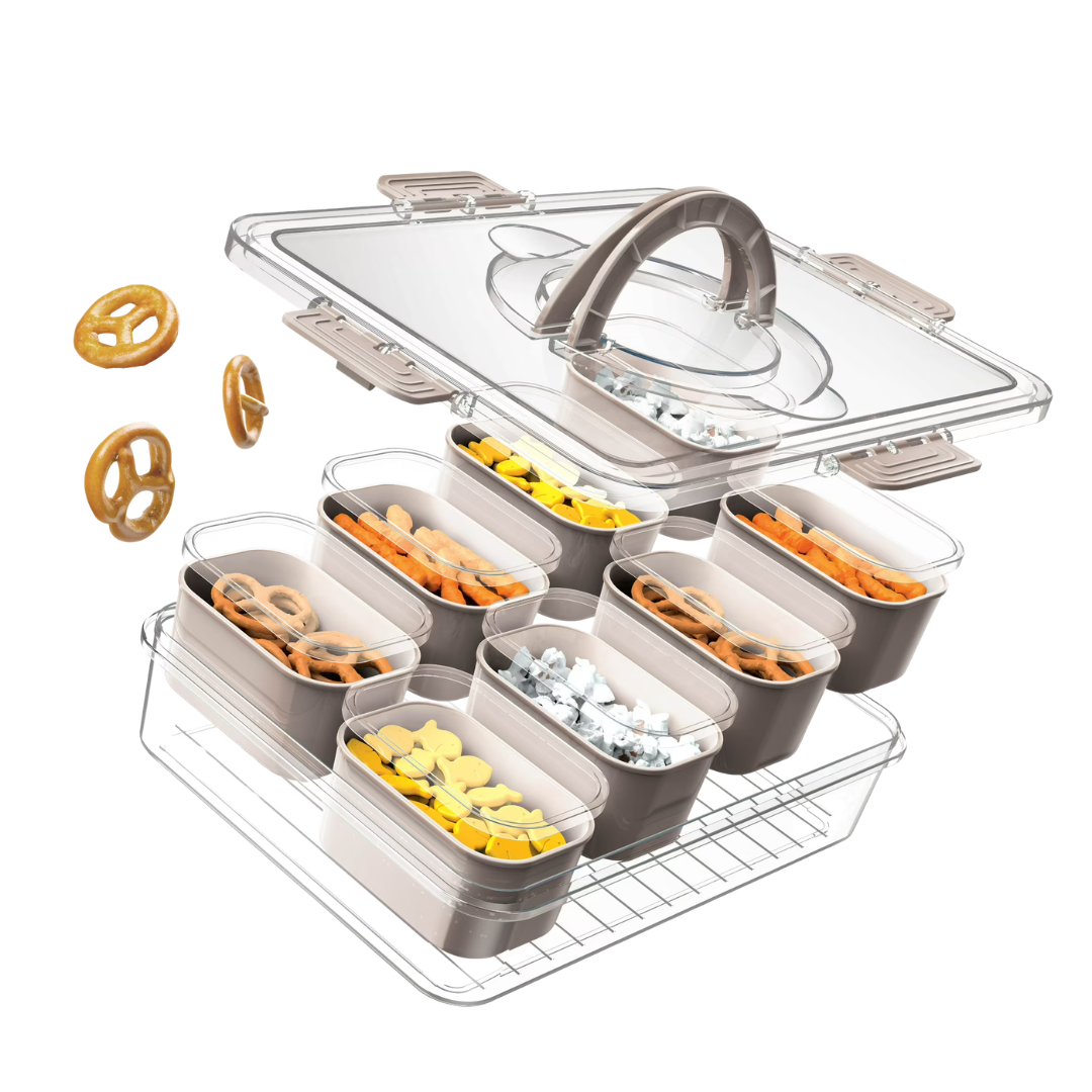 Cook With Color 8-Compartment Snackle Box (Various)