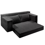 75" Boneless Convertible Sofa Bed With 2 Pillow