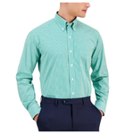 Club Room Men's Regular Fit Mini Gingham Dress Shirt