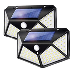 2-Pack XYon 100 LED Outdoor Motion Sensor Solar Lights