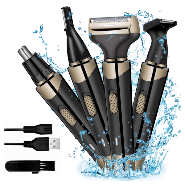Unisex 4-in-1 Rechargeable Cordless Electric Shaver