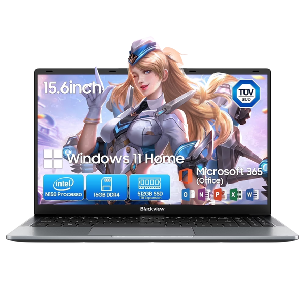 Blackview Acebook 6 15.6" FHD Laptop (Twin Lake N150 / 16GB RAM / 512GB SSD)