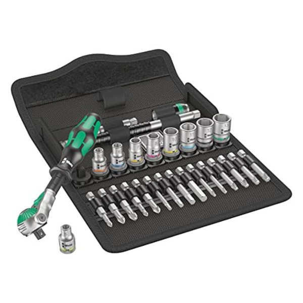 28-Piece Wera 8100 SA 6 Zyklop Metric Speed Ratchet Set