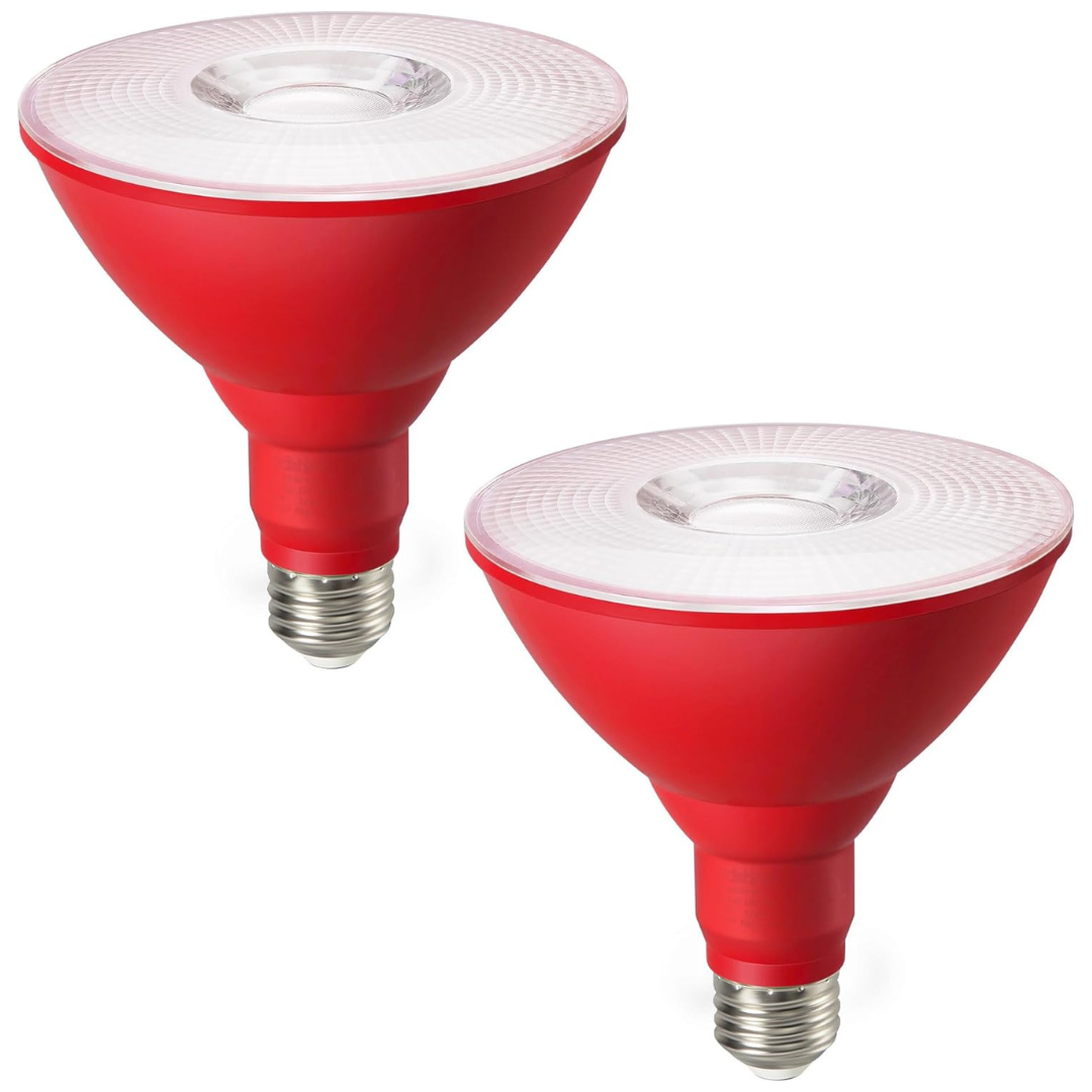 2-Pack EDISHINE Dimmable Outdoor LED Flood Light Bulbs