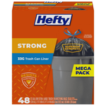 48-Count 33-Gallon Hefty Strong Extra Large Trash Bags