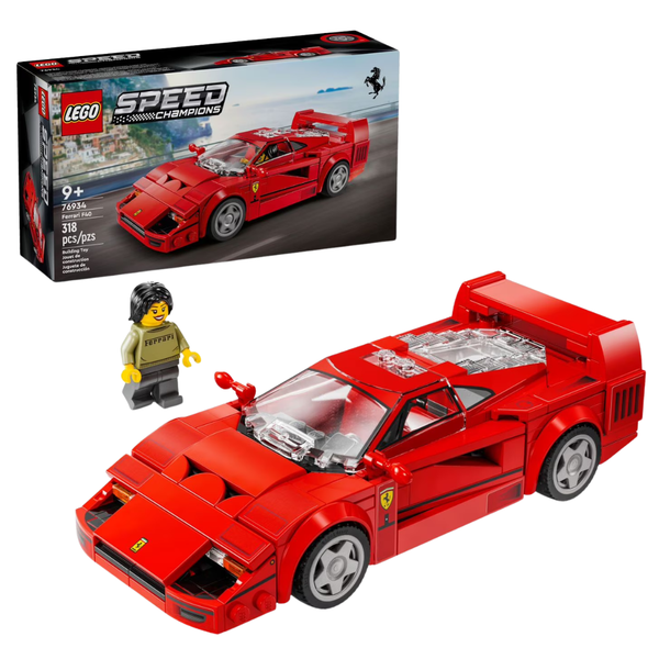 318-Piece LEGO Speed Champions Ferrari F40 Supercar Building Set