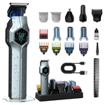 TrimX Men's IPX7 Cordless Beard Trimmer W/ Magnetic Snap-On Heads