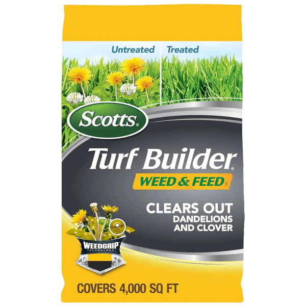 Scotts Turf Builder 11.32-lb 4000-sq Ft 26-0-3 All Purpose Weed And Feed Fertilizer