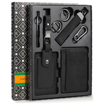 Teskyer Men's Slim RFID Blocking Leather Wallet Gift Set