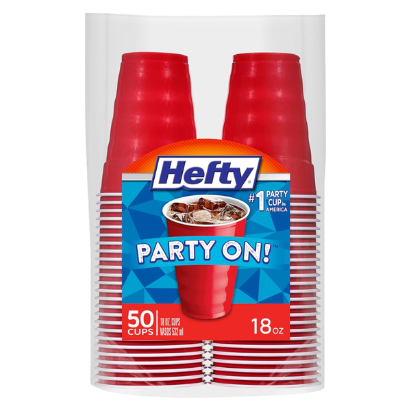 50-Pack 18-oz Hefty Party On Plastic Cups
