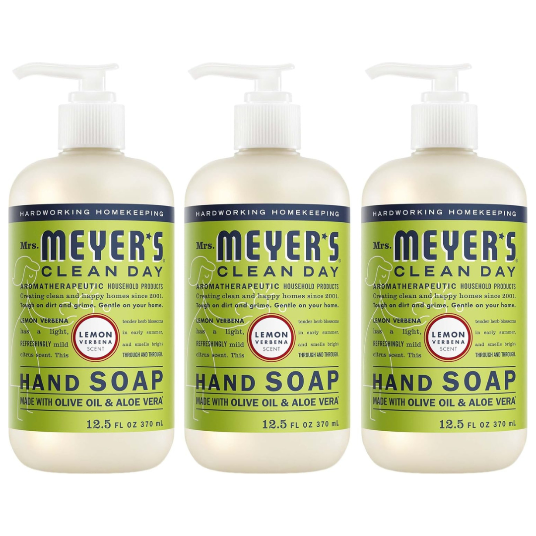 3-Pack 12.5-Oz Mrs. Meyer's Clean Day Liquid Hand Soap Bottle (Lemon Verbena)