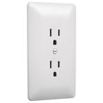 TayMac MW2000W Masque 2000 Series 1-Gang Duplex Wall Plate Cover