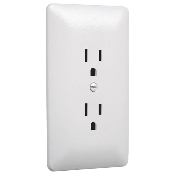 TayMac MW2000W Masque 2000 Series 1-Gang Duplex Wall Plate Cover