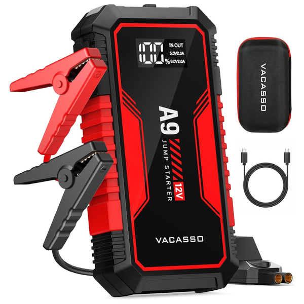 Vacasso 4000A 12V Portable Car Battery Jump Starter (7L Gas/4L Diesel)