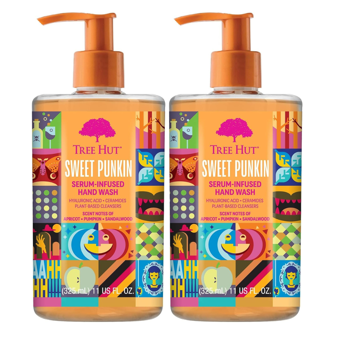 2-Pack Tree Hut 11oz Sweet Pumpkin Serum-Infused Hand Wash