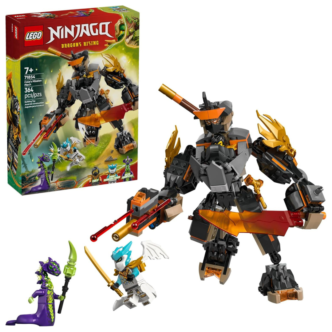 364-Pieces Lego Ninjago Cole's Mission Mech Dragon Zane Building Toy (71854)