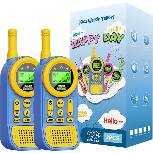 2-Pack Kids 22-Channel Two-Way Radios Walkie Talkies