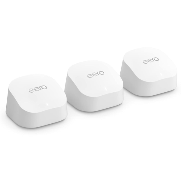 3-Pack Eero 6+ Dual-Band Mesh Gigabit Wi-Fi 6 System (4,500 Sq.ft)