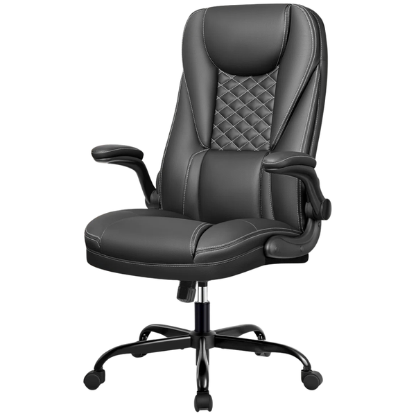 Inbox Zero Loriece Ergonomic Executive Chair with Flip-up Armrests