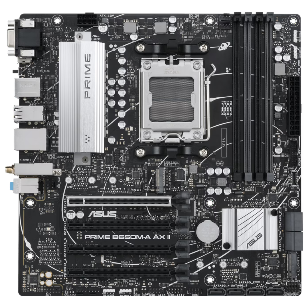 ASUS Prime B650M-A AX II AMD B650 (Ryzen 7000) Micro-ATX Motherboard
