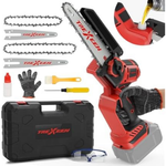 2-in-1 Cordless 8" & 6" Dual-Length Electric Chainsaw