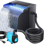 POPOSOAP Pond Waterfall Spillway Kit with LED Lights