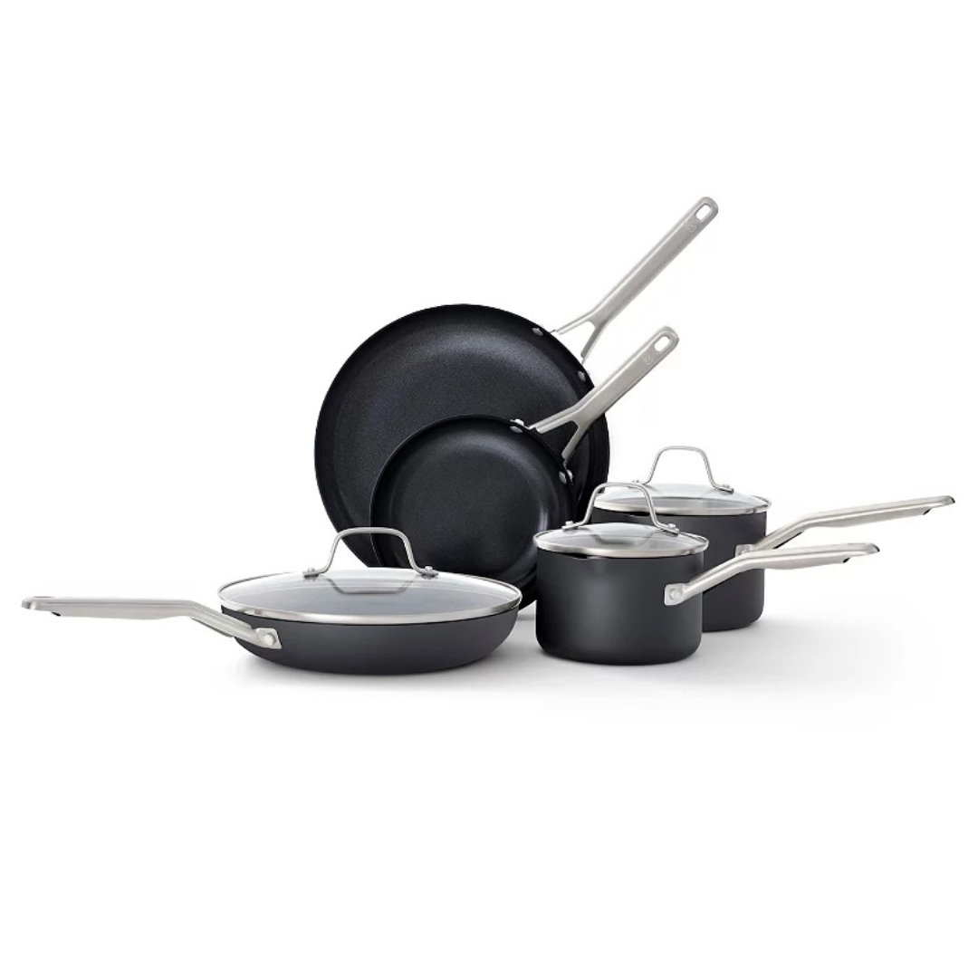 Calphalon Hard-Anodized Aluminum Nonstick 8-Piece Cookware Set