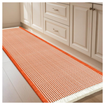 4' X 2' IM HOME Boho Woven Modern Waffle Bath Mat