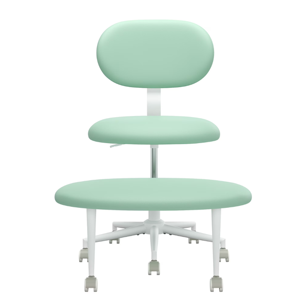Pinmoco Fleece Ergonomic Cross-Legged Swivel ADHD Chair With Footrest