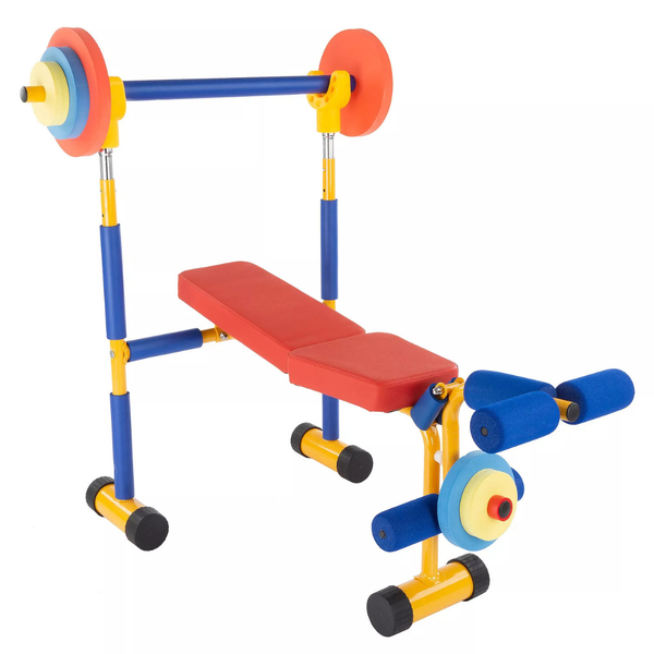 Hey! Play! 3-Piece Kids Weight Bench Set + $10 Kohls Cash