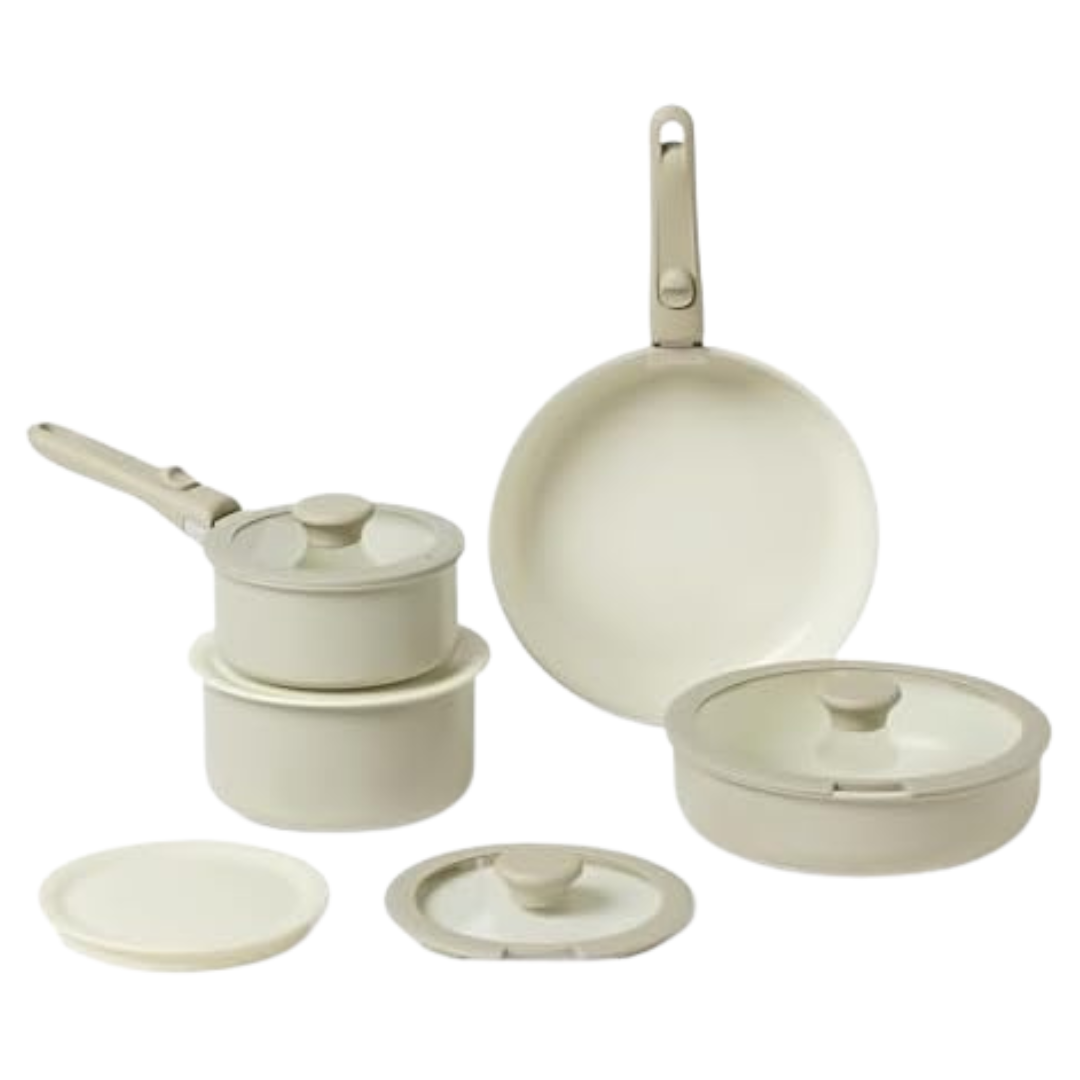 11-Piece Amazon Basics Ceramic Nonstick Pots And Pans Set