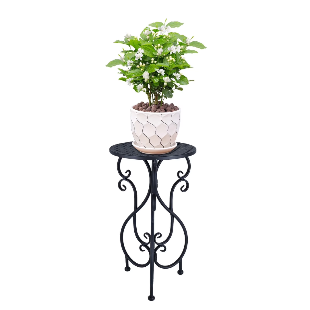 Decorative Vintage Iron Tall Single Plant Stand
