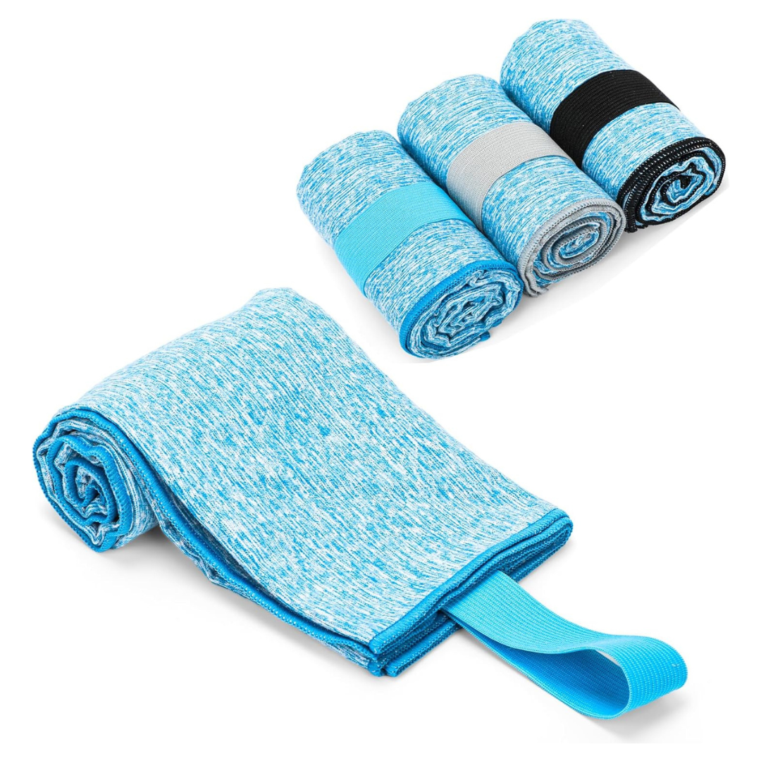 3-Pack Microfiber Gym Quick Dry Sweat Towels