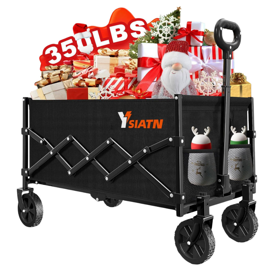 Collapsible Wagon Cart Foldable (350lbs Capacity)