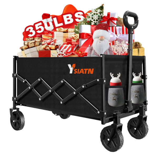 Collapsible Wagon Cart Foldable (350lbs Capacity)