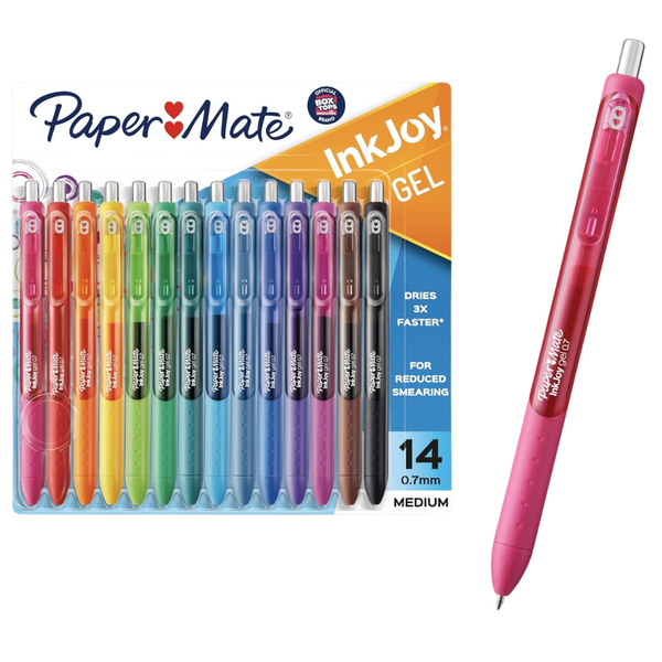 14-Count Paper Mate Medium Point 0.7mm InkJoy Gel Pens