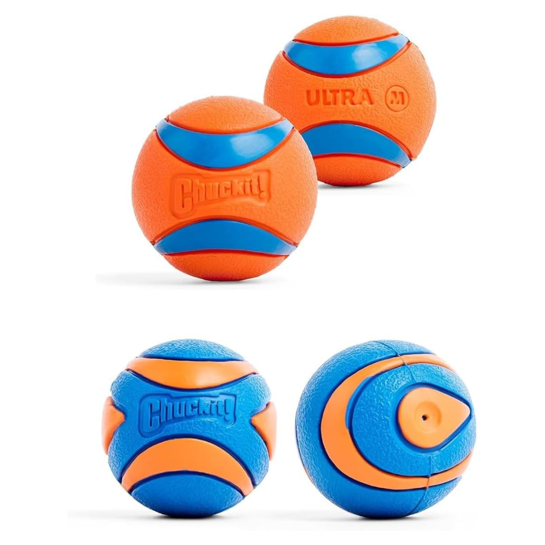 4-Pack Chuckit! Ultra Ball Durable Rubber Pet Toy