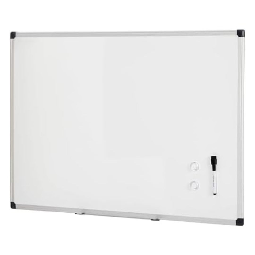 36" X 24" Amazon Basics Magnetic Dry Erase Whiteboard + 144-Count Wipes
