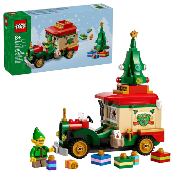 224-Piece LEGO Santa's Delivery Truck Building Toy Set (40746)