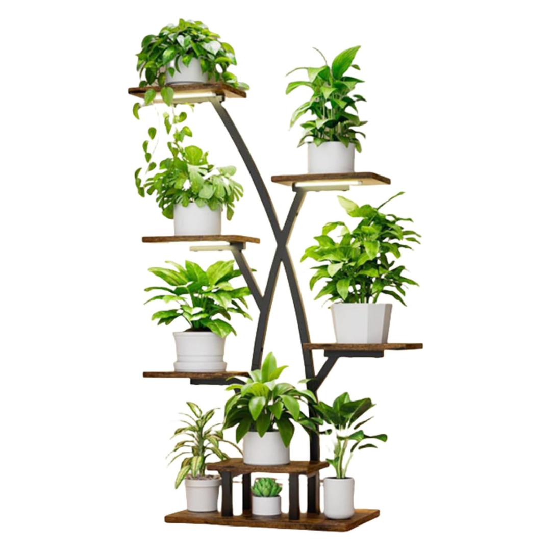 Curtainboro 7 Tier Plant Stand Indoor With Grow Lights