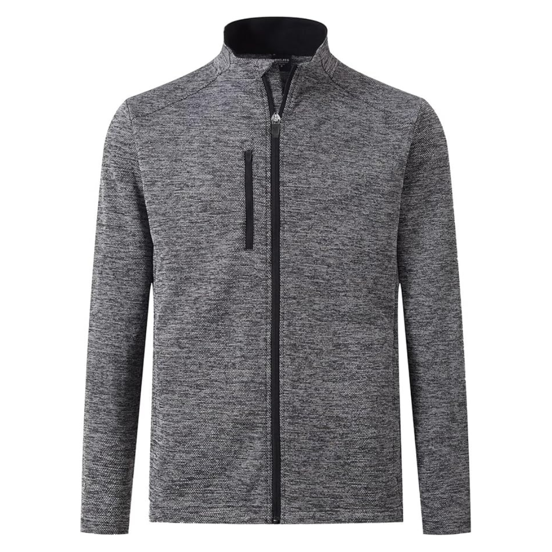 Men's Winter Jacket Full Zip Textured Insulated Casual Jacket W/ 5 Pockets