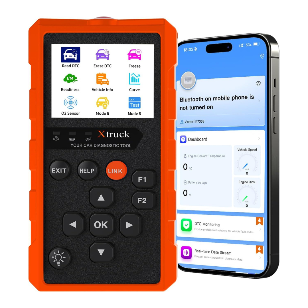 OBD2 Wireless Scanner Diagnostic Tool, Check Engine Car Code Reader
