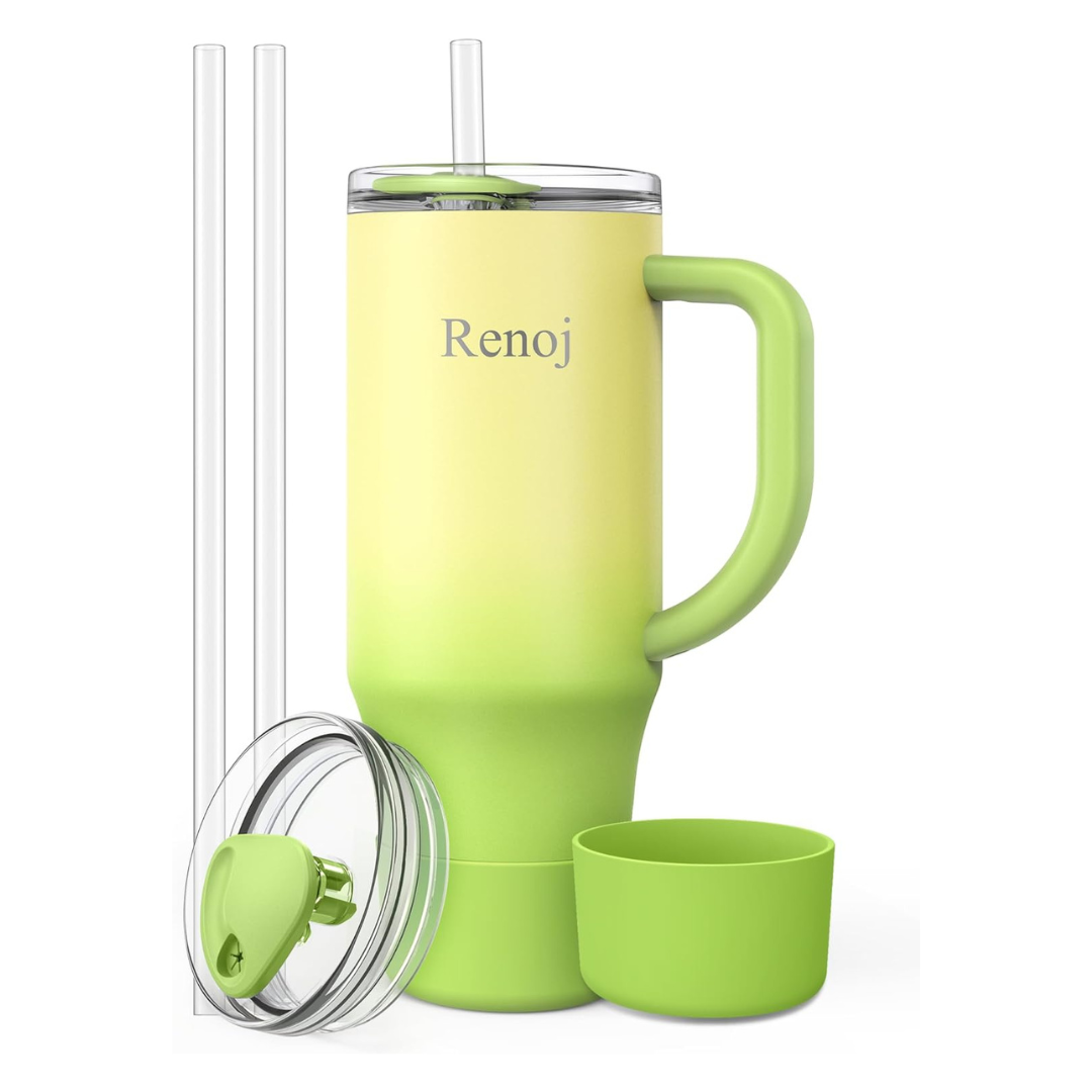 40 oz Renoj Insulated Mug 100% Spill Resistant Insulated Water Bottle