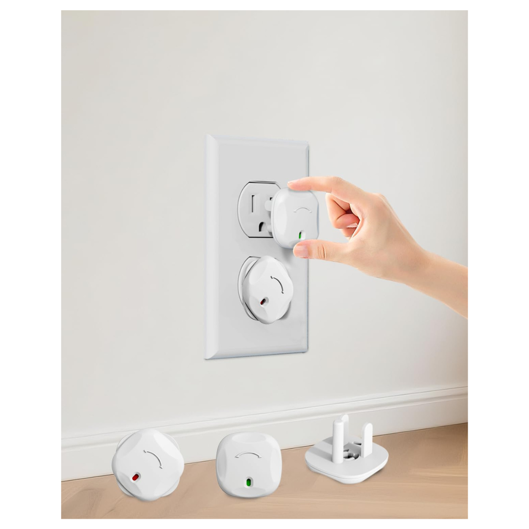 24-Pack 3-Prong Baby Proof Plug Protectors