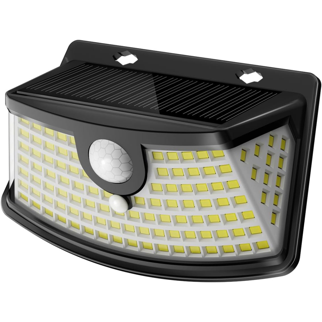 120 LED New Solar Motion Sensor Lights W / Lights Reflector