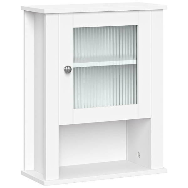 RiverRidge Prescott Bathroom Wall Cabinet With Reeded Glass