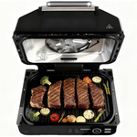 Newbulig 1550W 8-in-1 Electric Outdoor Grill & Air Fryer