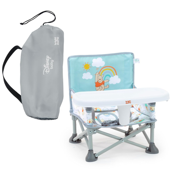 Bright Starts Disney Pop N Sit Portable Boosters Seat W/ Feeding Tray